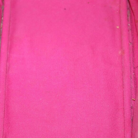 PRADA Canapa PM Hand Bag Canvas Pink Gold Auth bs28699 - Picture 13 of 16